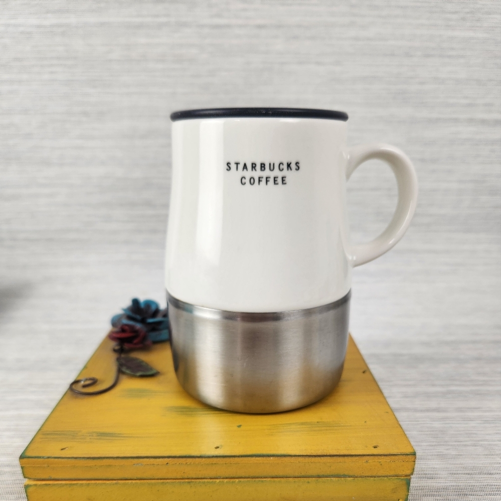 2004 Starbucks Ceramic/Stainless 14 oz. Travel Mug